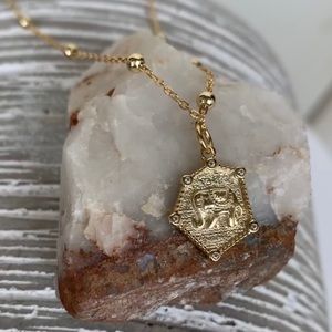 The Cyrene Necklace (18k Gold Vermeil over .925 Sterling Silver) with tag